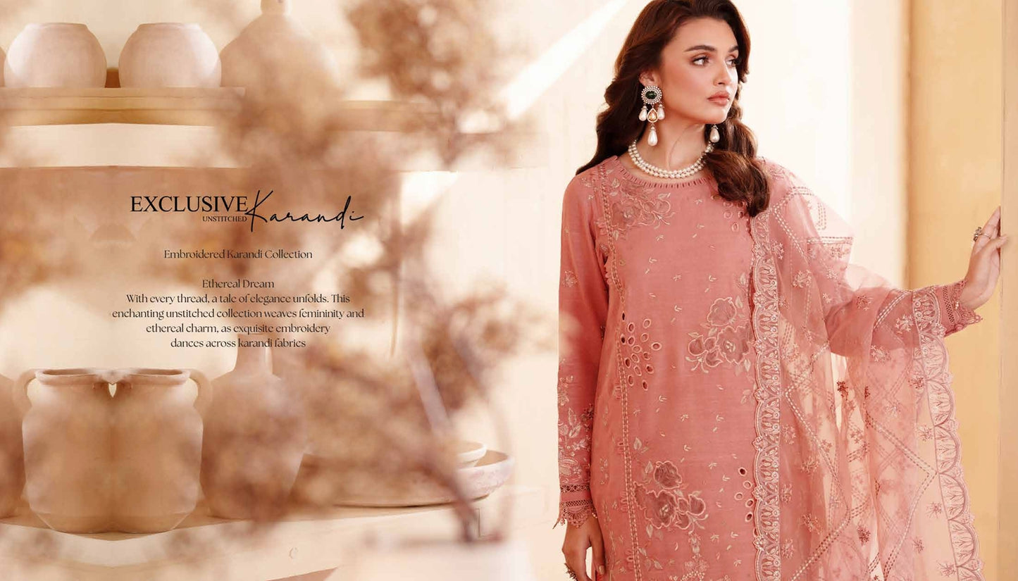 NUREH Embroidered Karandi Collection-NE-130