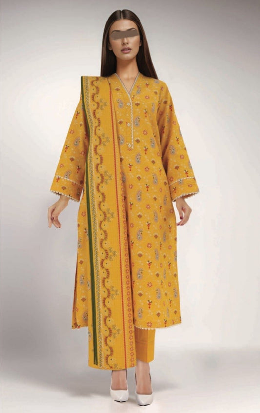 SAYA 3 Piece Khaddar U04-24301-03D